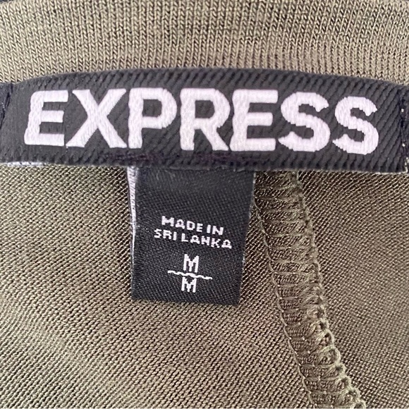 Express Loose T-Shirt Mini Dress With Lace Up Arm Detail - Picture 2 of 4